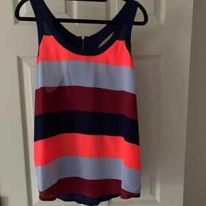 Express Flattering sheer front & jersey knit back